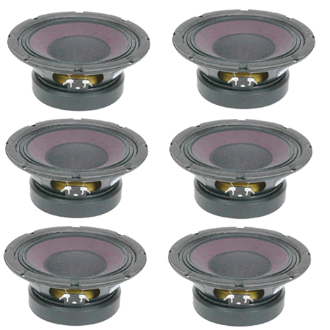 6 X BUNDLE DEAL Eminence BETA 8CX 8ohm 8" 250watt Speaker